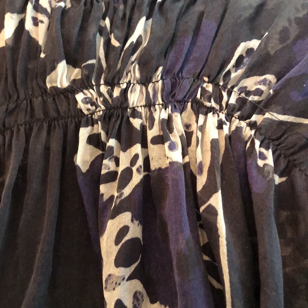 Zara Black and Purple Floral Blouse - Picture 11 of 14